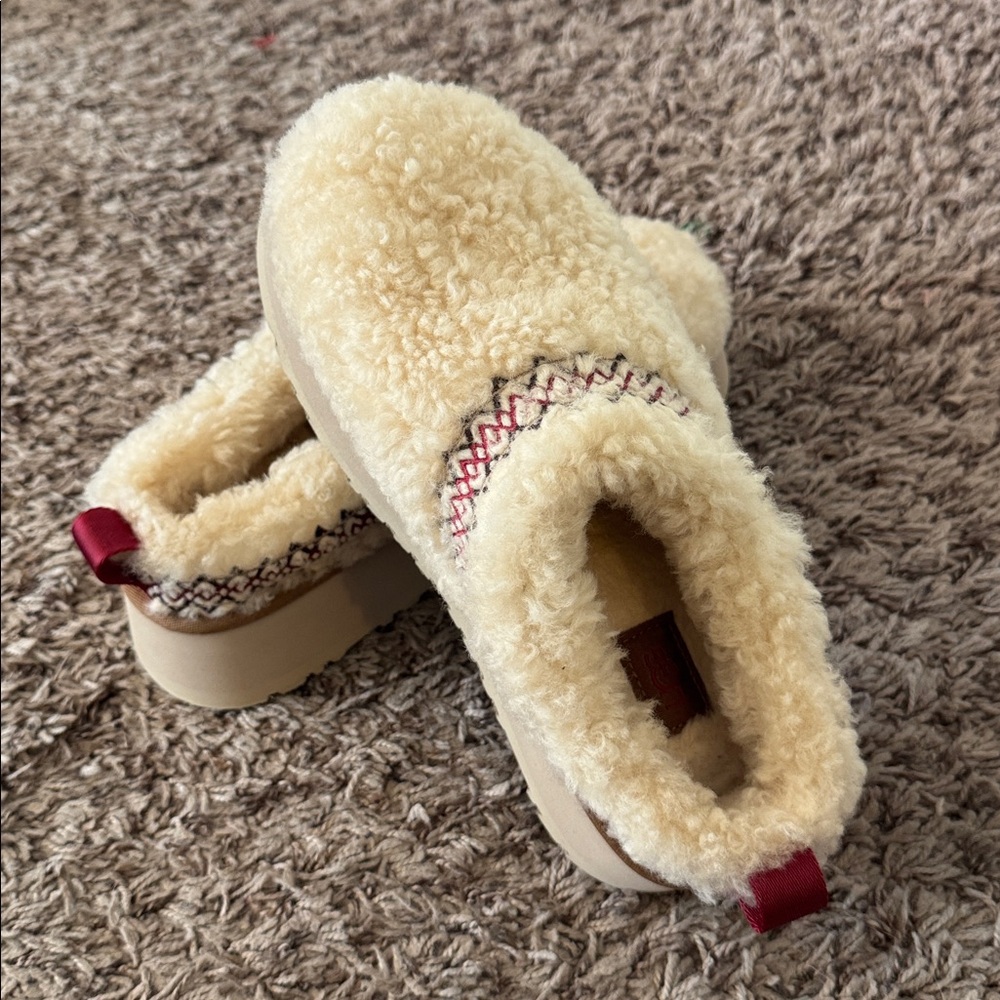 UGG Cream Fleece Slip-Ons
